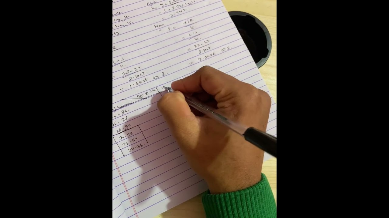 How to solve the bivariate frequency distribution 