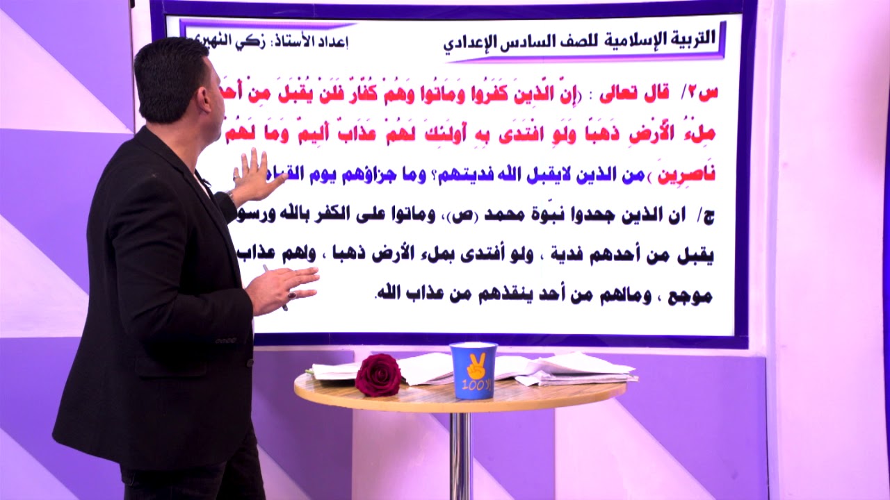 مراجعة لمادة التربية الاسلامية للصف السادس الاعدادي الدرس الاول    الوحدة الثانية    سورة ال عمران