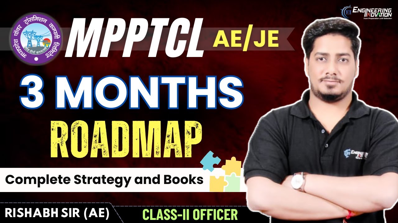 MPPTCL 3 Months Roadmap by RIshabh Sir (AE, MPPGCL) #mp #ssc #rrb