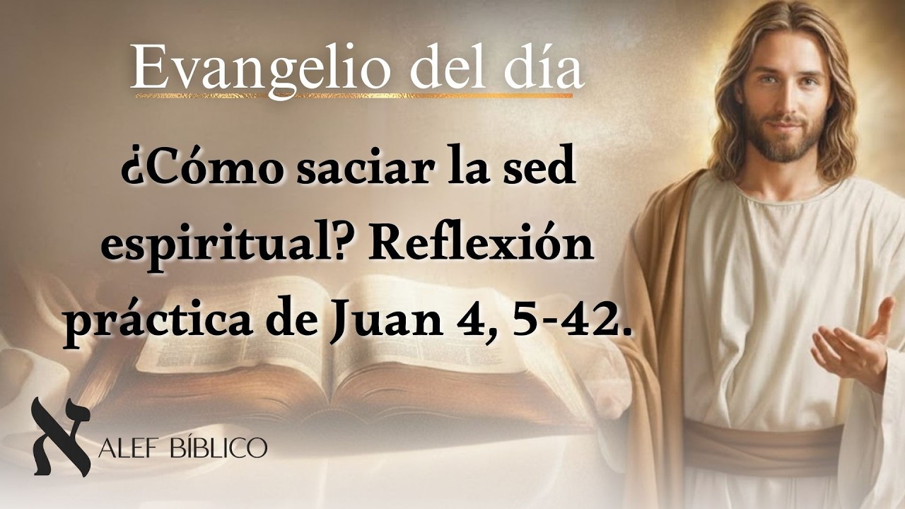¿Cómo saciar la sed espiritual? Reflexión práctica de Juan 4, 5-42. Lecturas de hoy domingo 08/03/26