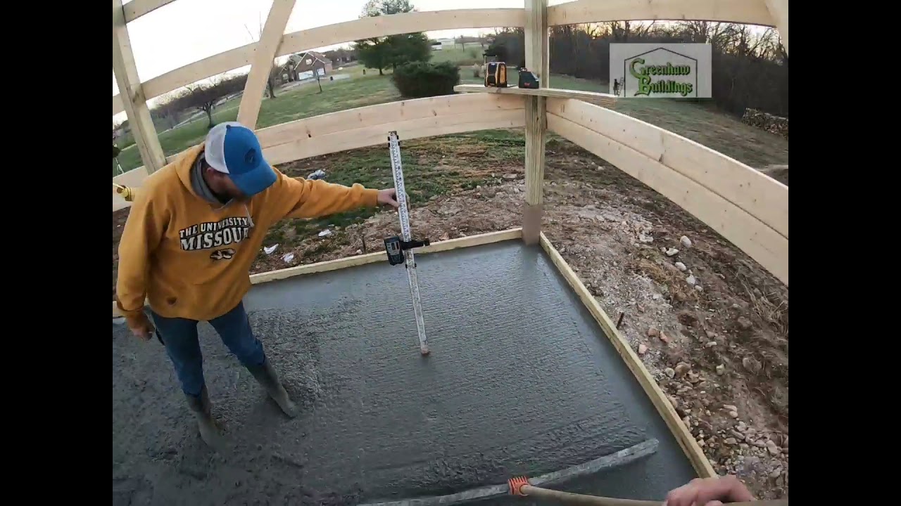 How to pour concrete in Post-Frame building