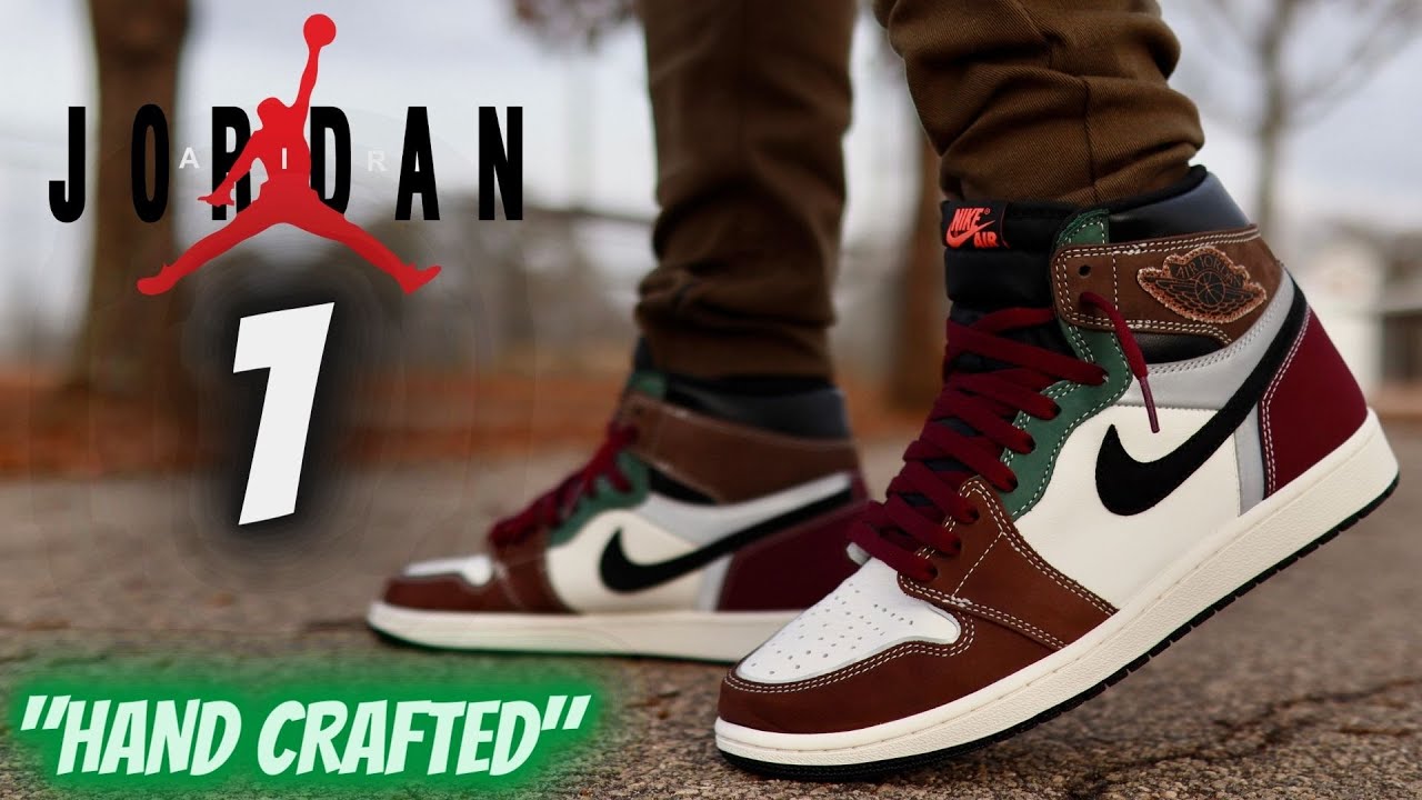 JORDAN 1 HAND CRAFTED DETAILED REVIEW & ON FEET W/ LACE SWAPS!!