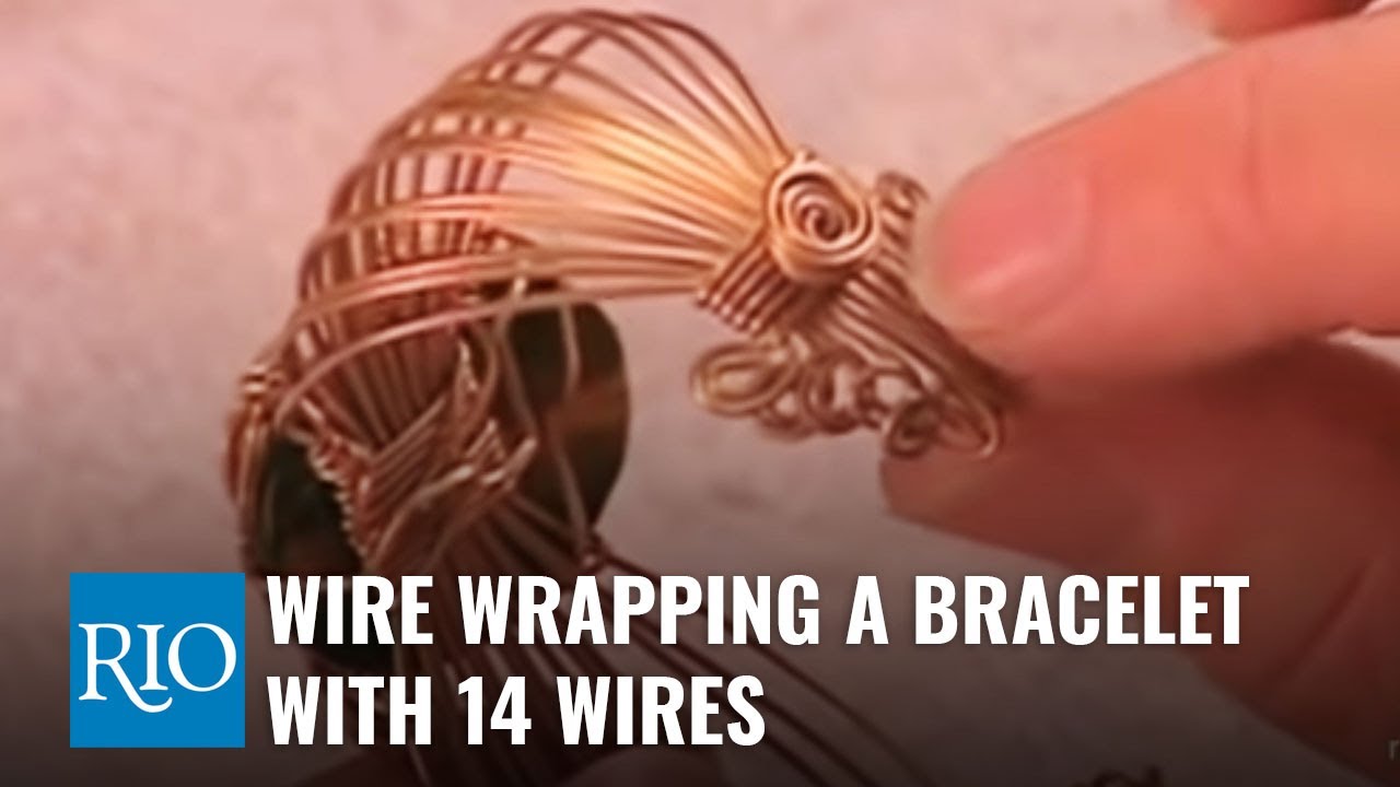 Wire Wrapping a Bracelet with 14 Wires