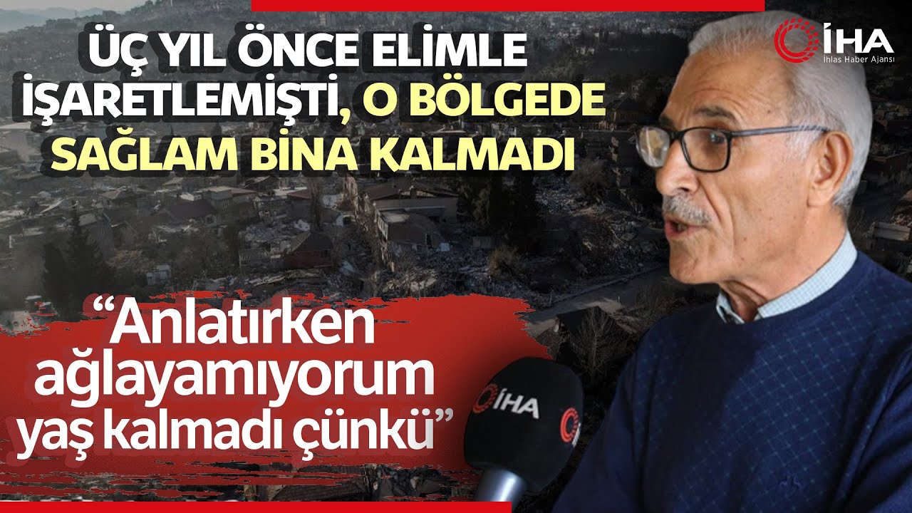 3 Yıl Önce Deprem Uyarısı Yaptığı Yerde Sağlam Bina Kalmadı