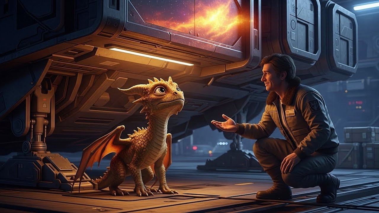 A Homeless Dragon Hatchling Saw Human Captain's Ship & Softly Said My Father Once Flew One Like This