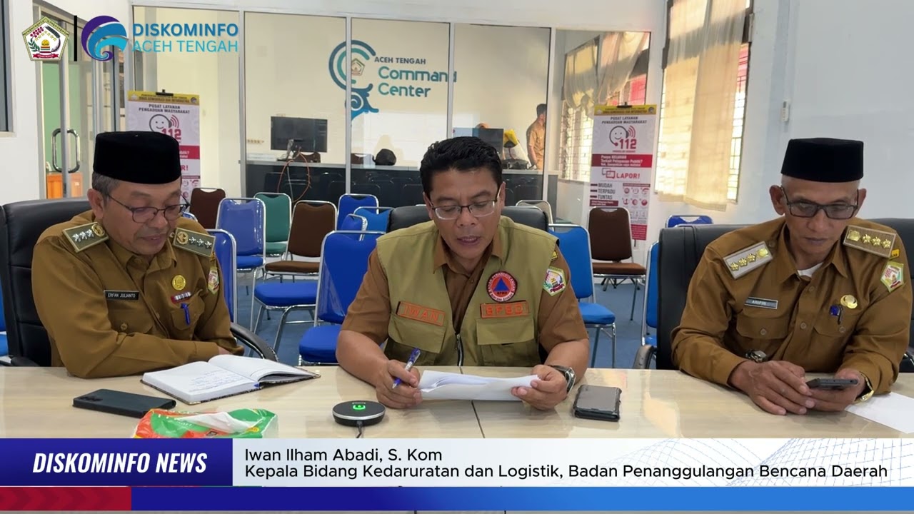 Pemkab Aceh Tengah Ikuti Rapat Validasi Data Pengungsi Bersama Kemendagri Secara Daring