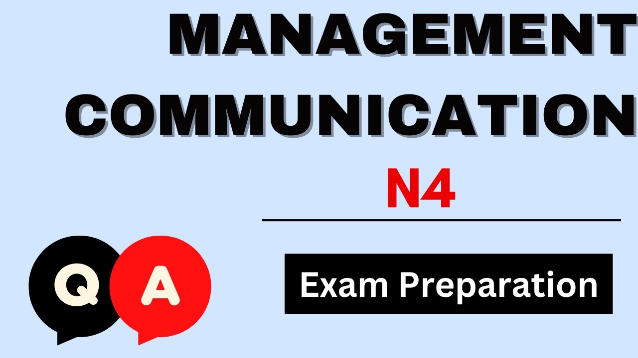 Management communication N4 | Essential Revision 13