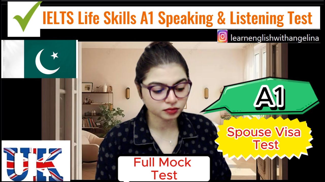 Тест IELTS A1 по жизненным навыкам (устная речь и аудирование) | Полный тест | Виза супруга/супру...