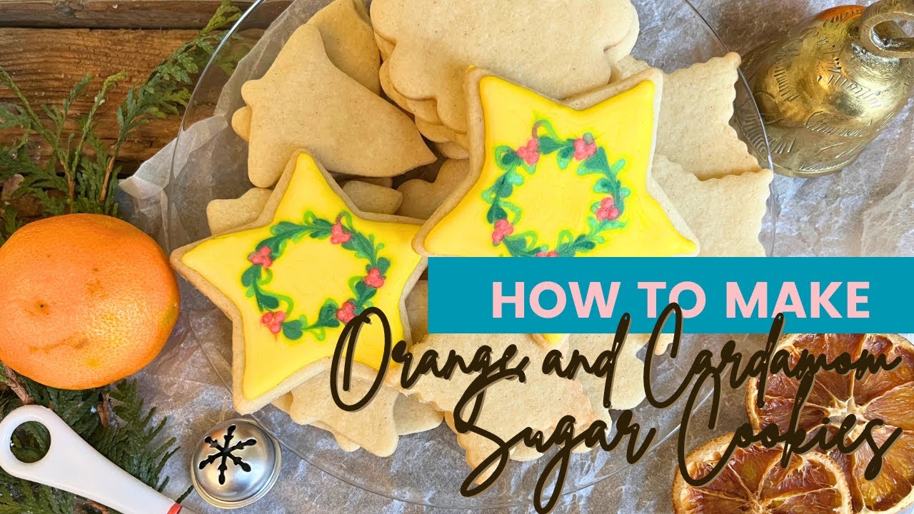 Orange and cardamom sugar cookies