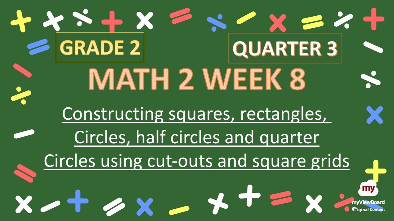 Math 2 Week 8 Quarter 3 Constructing squares, rectangles, circles, half circles and quarter circles