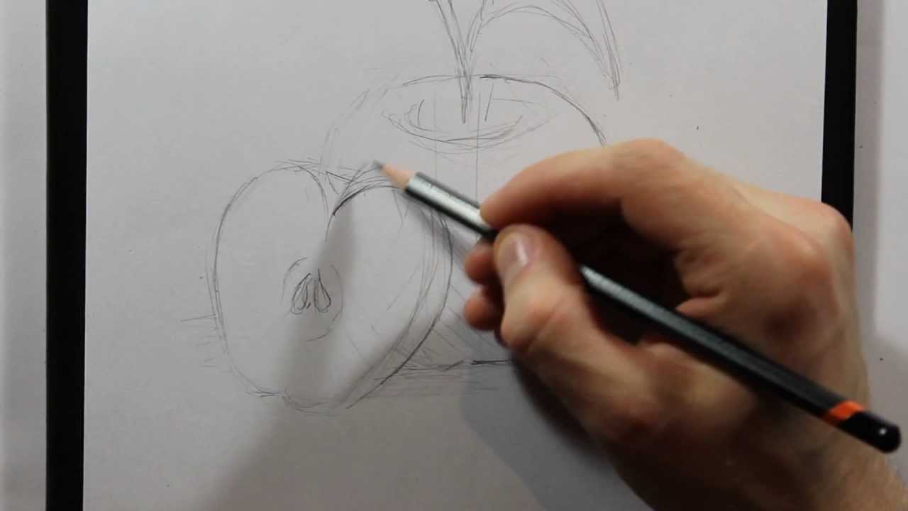 Drawing apple