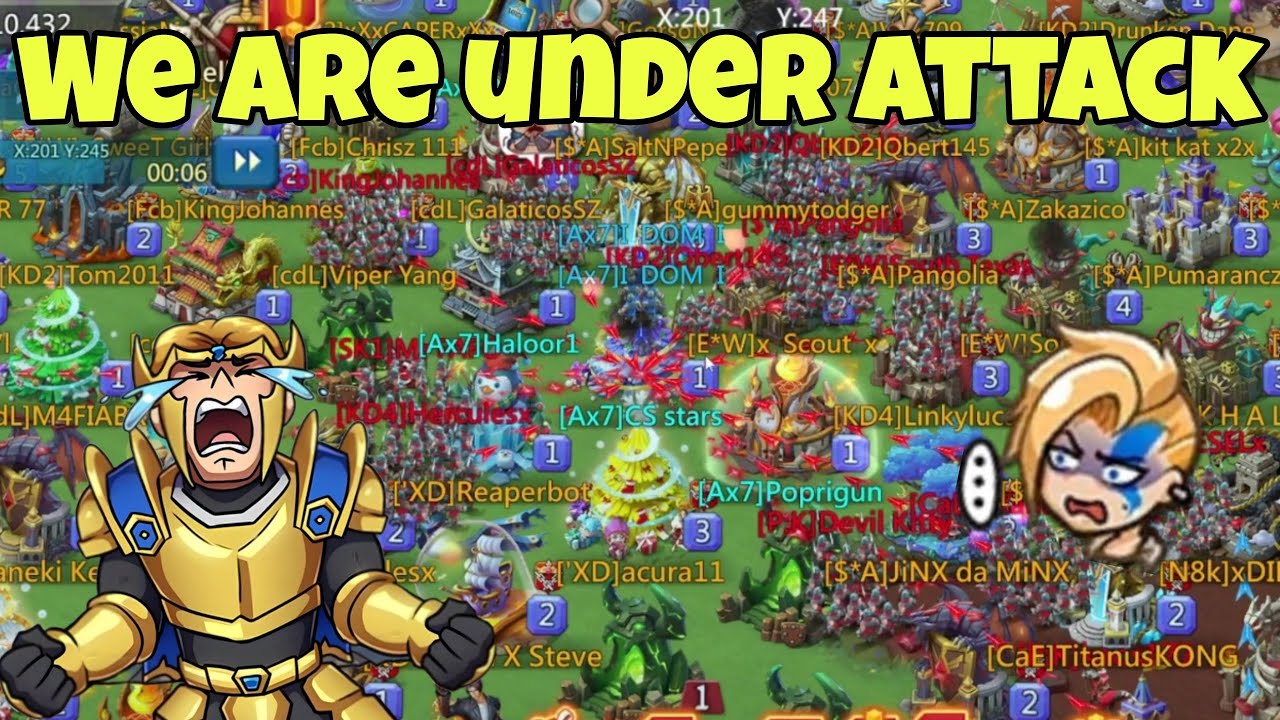 Lords Mobile - RALLY PARTY AGAINST US. They came to our kingdom with 11 rallies to destroy us