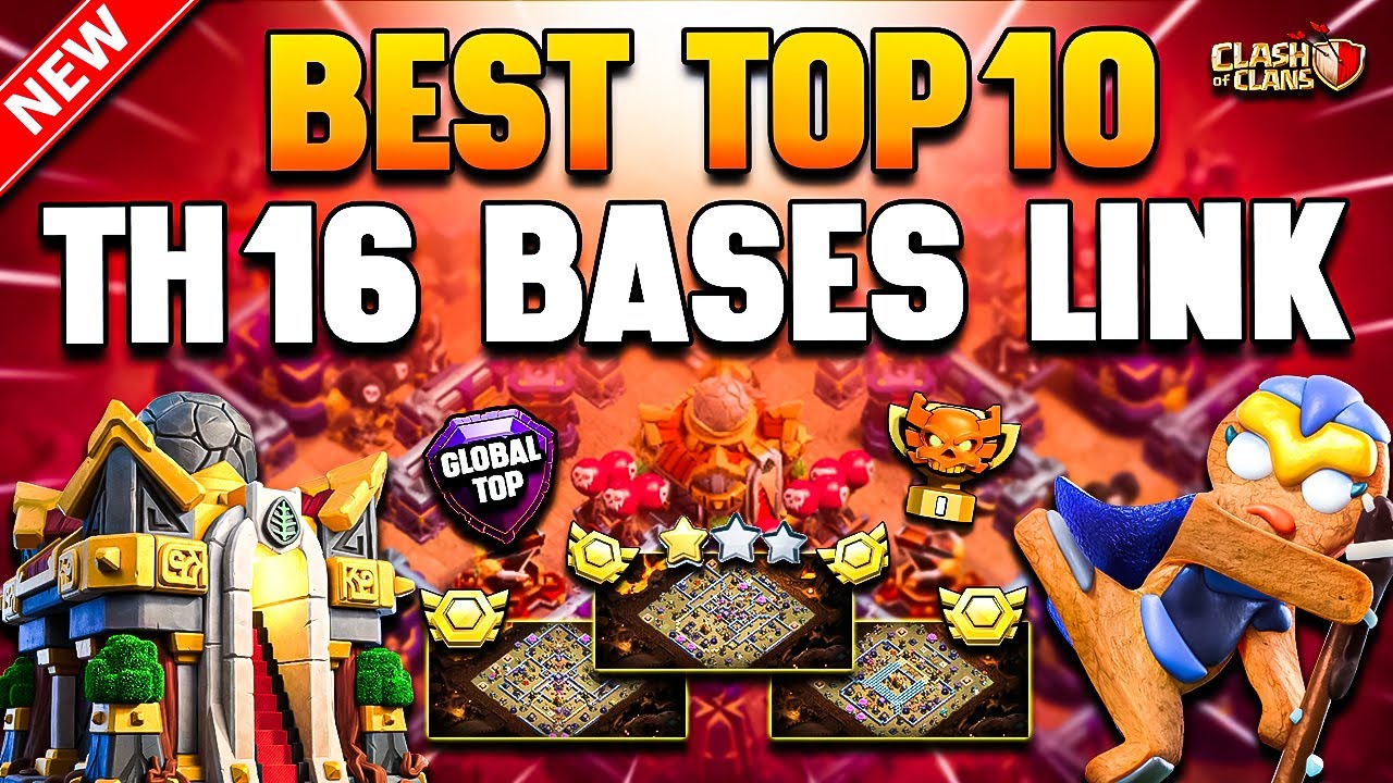 Top 10 Only 1 Star TH16 War Bases Link | Unbeatable Town Hall 16 Layouts COC | Best TH16 Legend Base