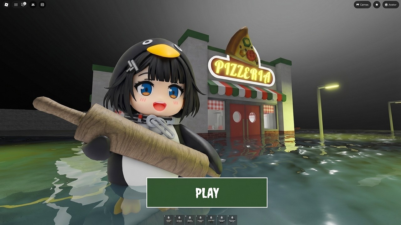 GUGUGAGA Penguin Escape Papa Pizza's Pizzeria! SCARY OBBY roblox! Gameplay Walkthrough All Morphs