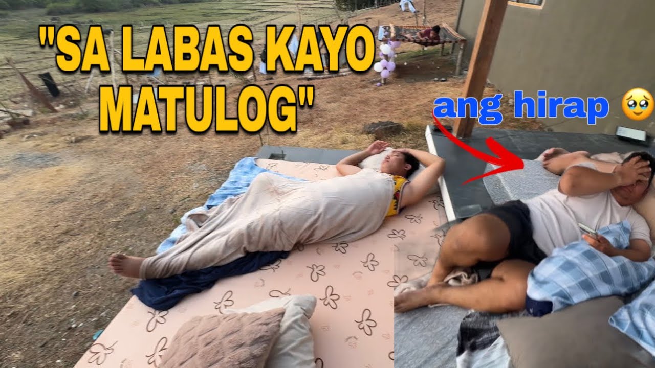 HALA!! PB TEAM SA LABAS NG BAHAY NATULOG