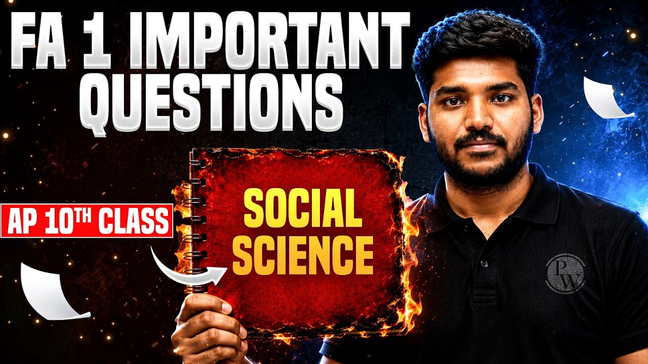 FA 1 Social Science | Important Questions | AP 10th Class