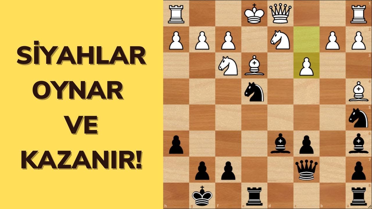 SATRANÇTA İKİ AT SAVUNMASI NASIL YAPILIR? VE DE GÜZEL BİR OYUN