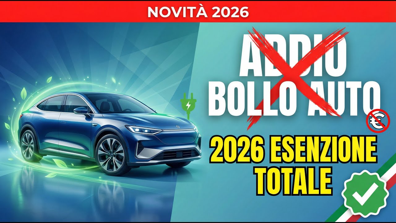 🚗 Bollo Auto 2026: Esenzione TOTALE! ✅ Addio Tassa per Redditi Bassi e Auto Elettriche/Ibride