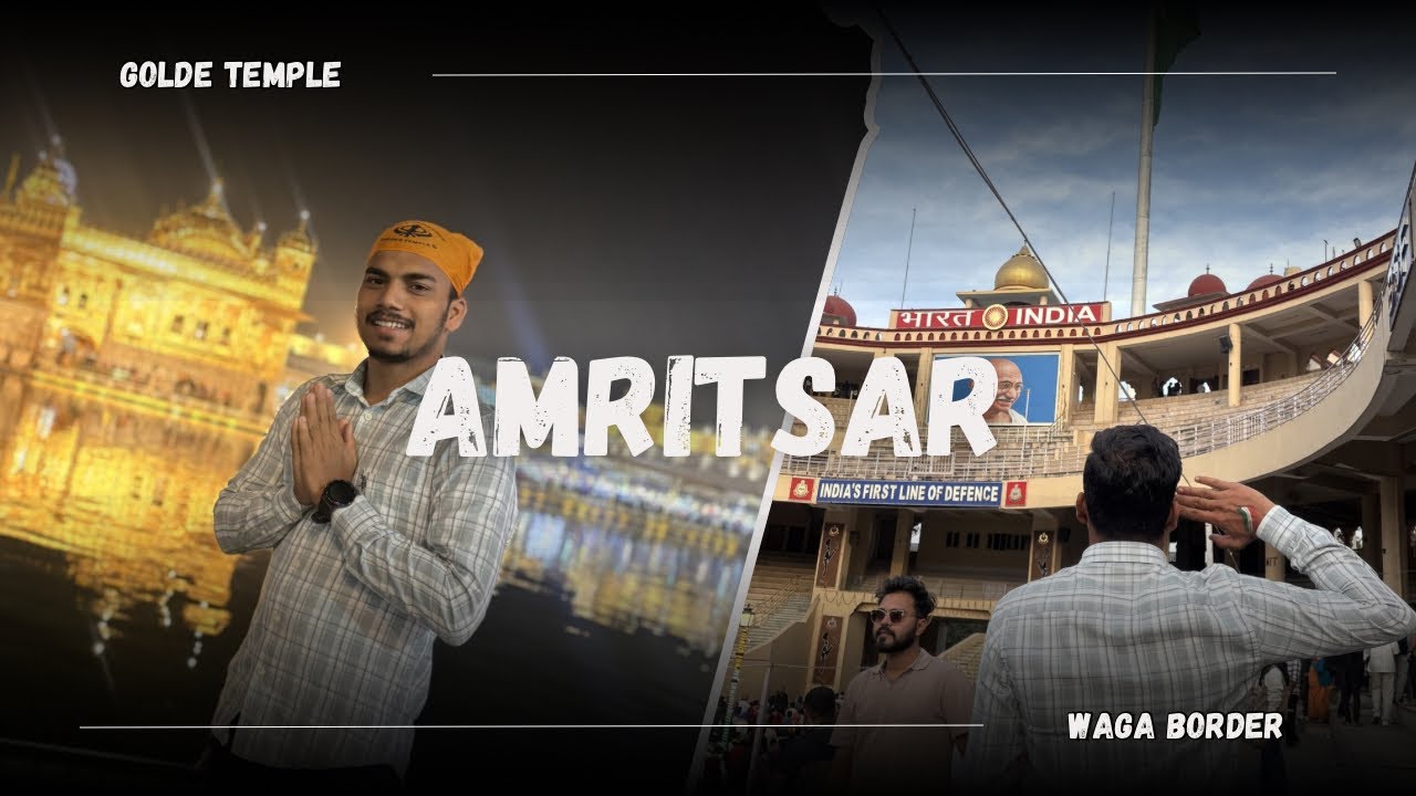 🇮🇳Waga बॉर्डर समारंभ आणि सुवर्ण मंदिर दर्शन | Amritsar ट्रिप vlog ✨