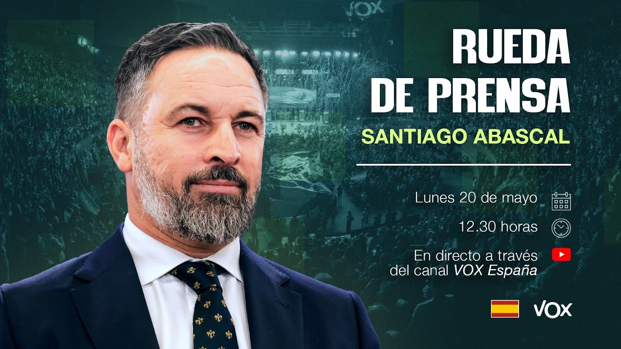 🔴 DIRECTO | Rueda de prensa de Santiago Abascal
