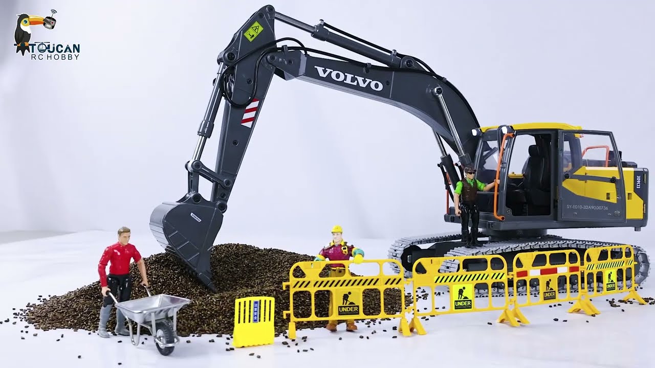 1:14 Double E E010 EC160E Full Alloy Metal RC Excavator Radio Controlled Engineering Vehicle