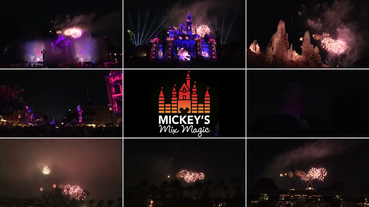 Disneyland: Mickey's Mix Magic Fireworks (8K Multi-Angle)
