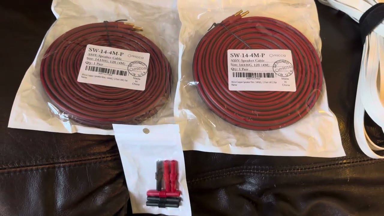 Ух ты. Акустические кабели Micca за 40 долларов против кабелей WorldsBestCable Mogami 3082 за 160...