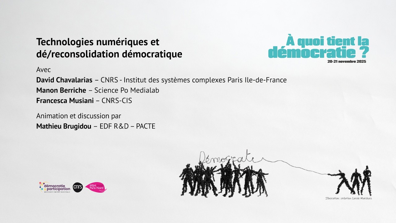 Technologies numériques et dé/reconsolidation démocratique - Colloque 2025