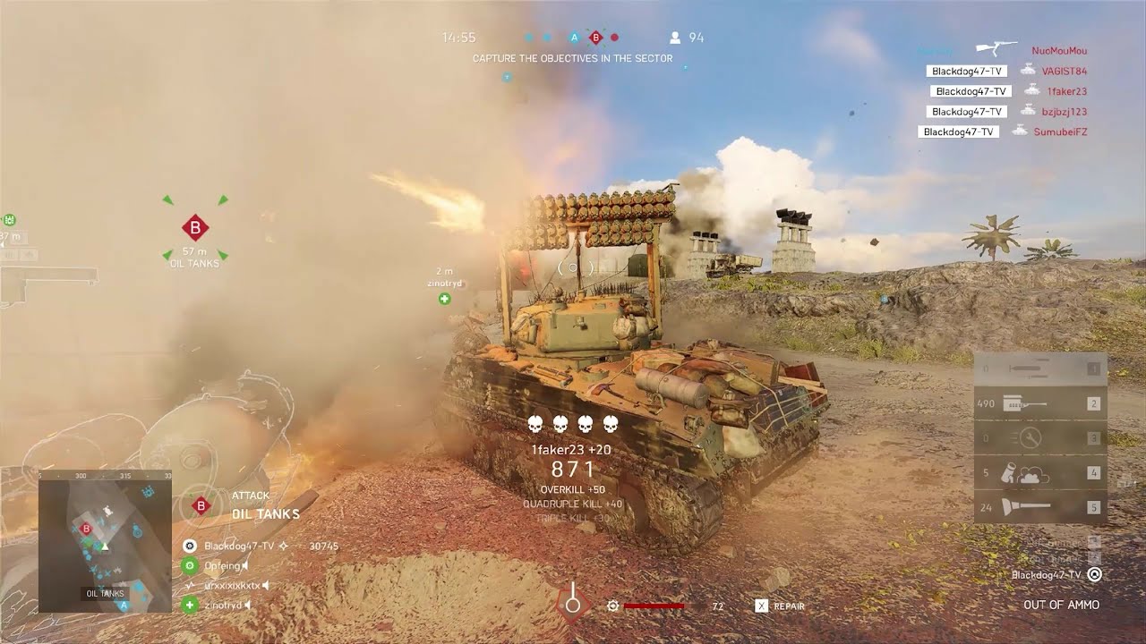 Battlefield 5 breakthrough (No Commentary) X T34 Calliope X