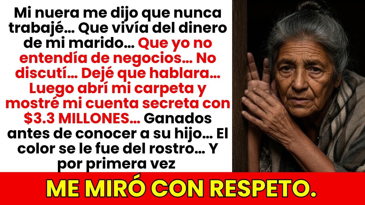 Mi Nuera Dijo 'Nunca Trabajaste, Vives del Dinero de Tu Marido'. Entonces Le Mostré Mi Cuenta