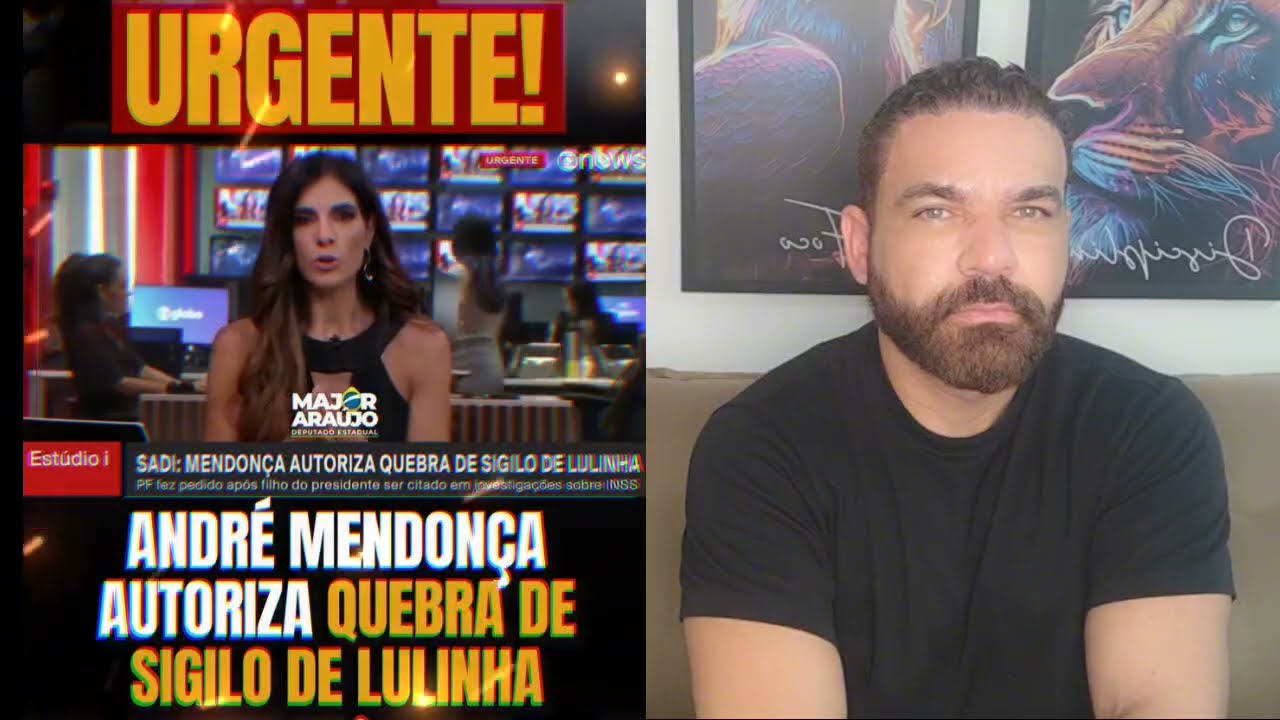 ANDREIA SADI APARECE TRISTE AO TER QUE NOTICIAR QUEBRA DO SIGILO DE LULINHA POR ANDRÉ MENDONÇA