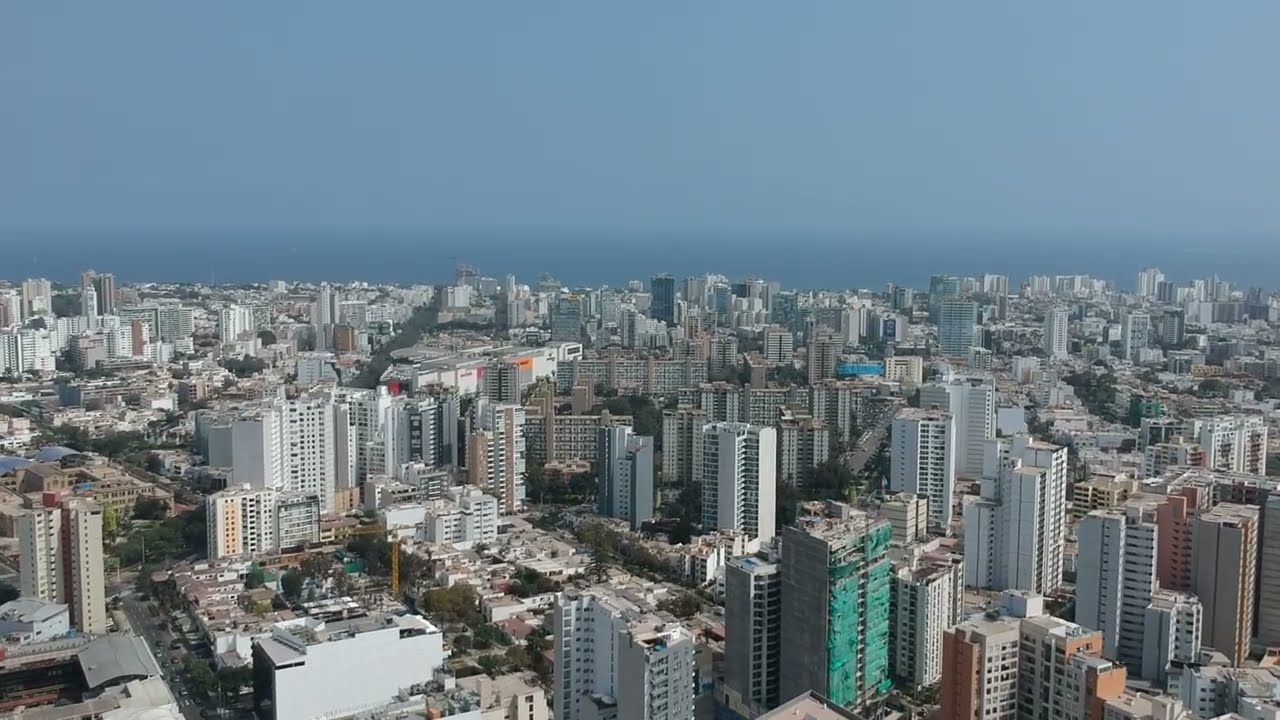 Drone over Lima Peru