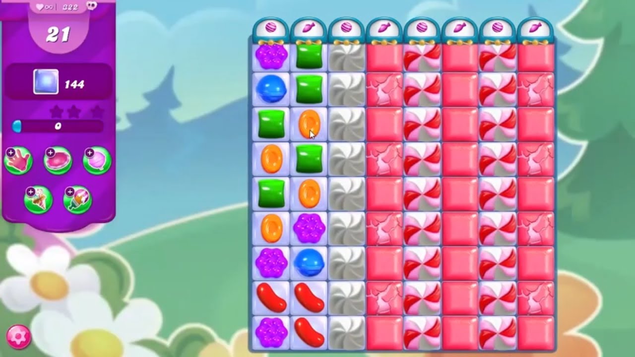 Candy Crush Saga LEVEL 322 NO BOOSTERS (new version)