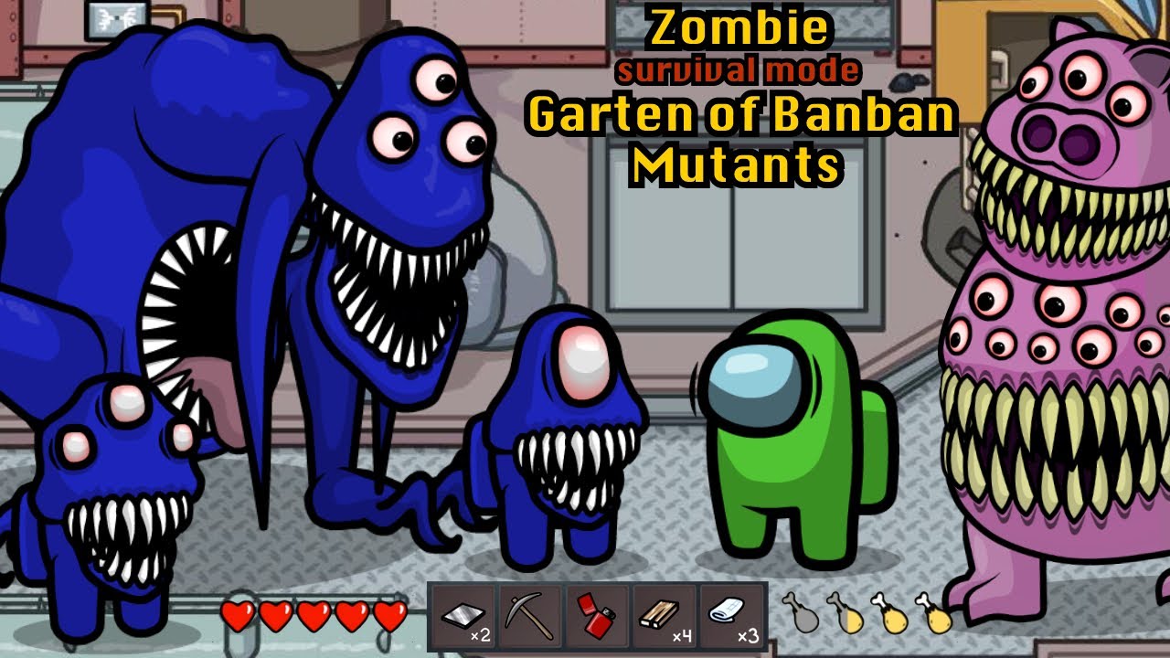 Garten of Banban MUTANTS Zombie 🛠 Survival Mode Among Us - Animation