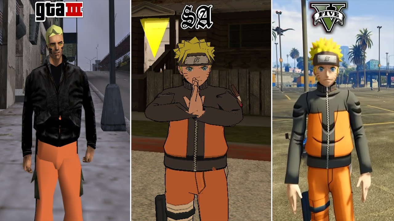 Naruto in GTA Games (Evolution)