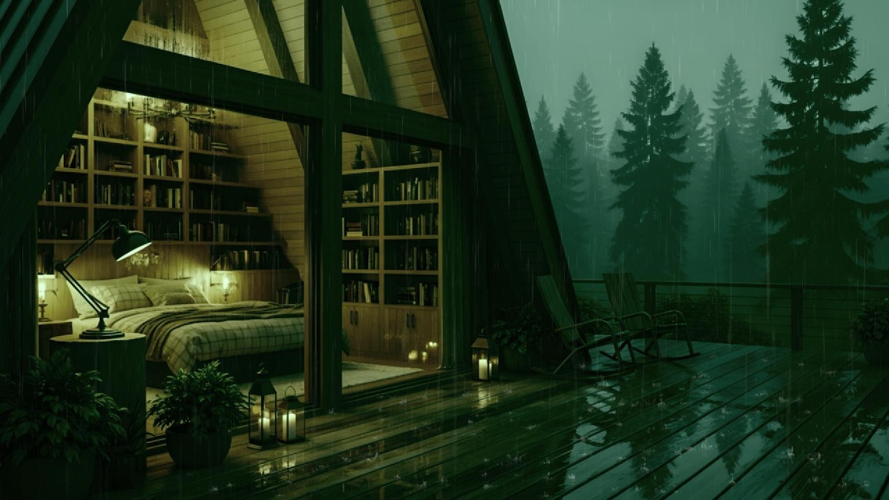 Midnight Rain White Noise for Sleep 🌙 | Calm Your Mind & Beat Insomnia Tonight