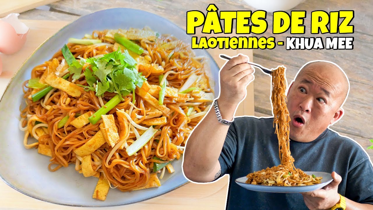 Khua Mee - Pâtes de riz sautées - Recette laotienne