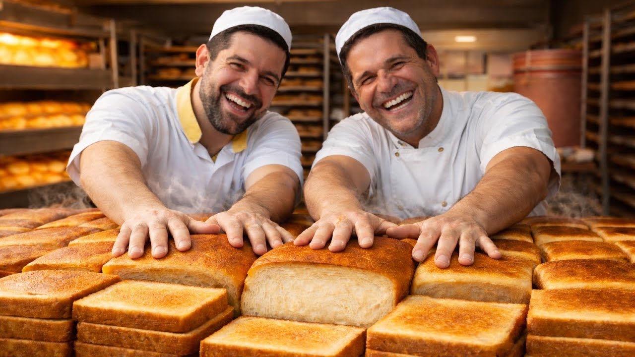 🔥 Inside a Large Bakery – How Fresh Soft Toast Bread Is Made Every Day