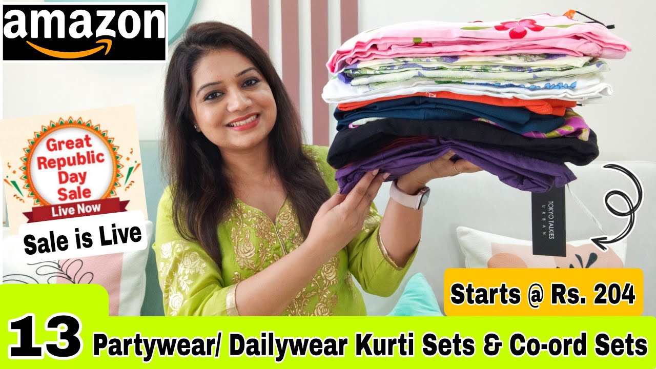 😃 Amazon Huge 13 Kurta Sets, Kurtis, Dresses & Winter wear Haul Starting Rs.204|❤️Amazon Haul