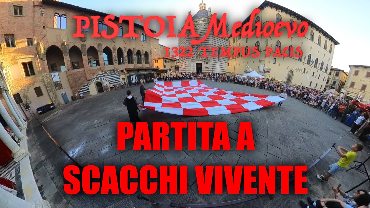 La Partita Vivente per Lorenzo - Pistoia Medioevo 2025 - Anderssen Kieseritsky 1851