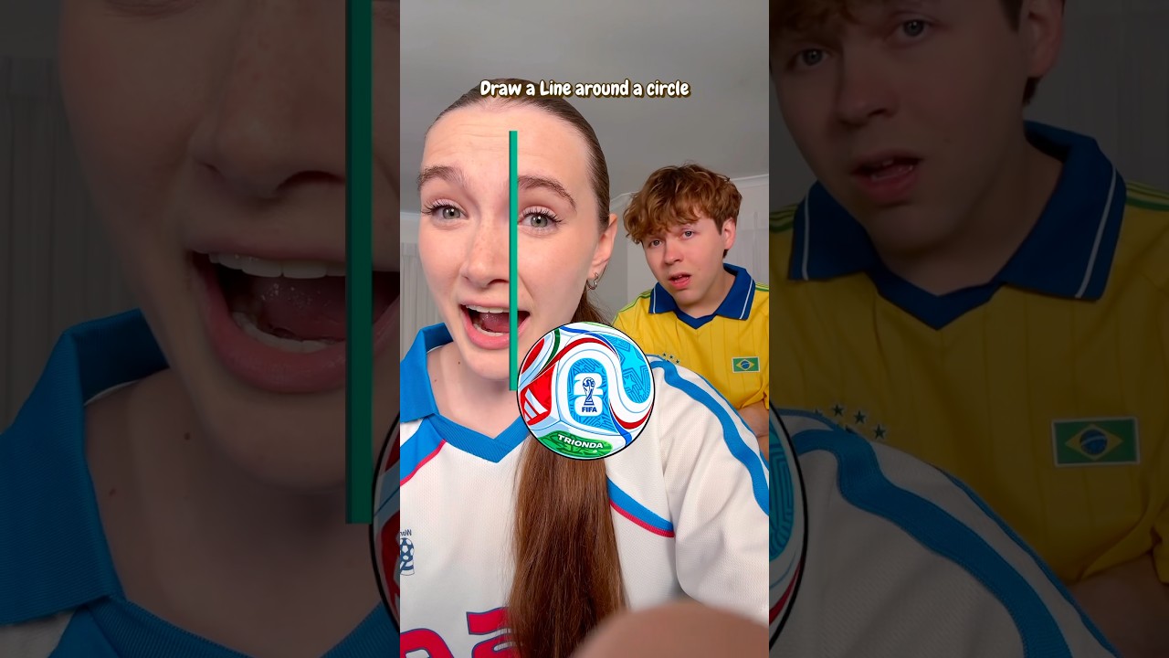 Draw A Line Around The FIFA World Cup Ball🏆✨ #shortvideo #shorts #couple #trend #filter