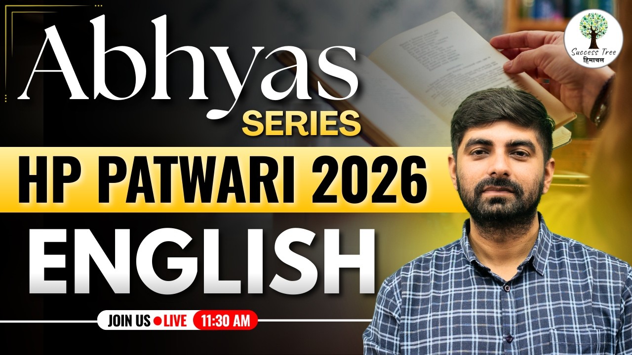 Abhyas Series | Special HP Patwari Series 2026 | English by Gaurav Sir | Success Tree Himachal