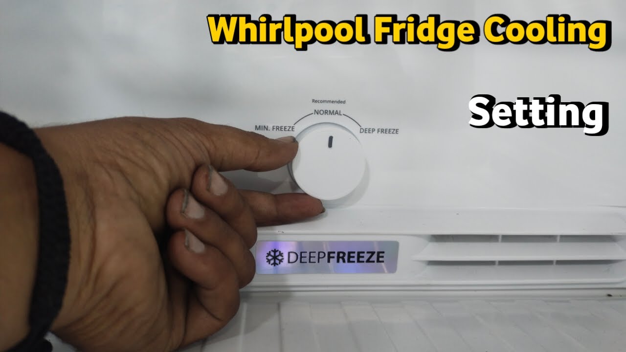 Whirlpool refrigerator cooling setting
