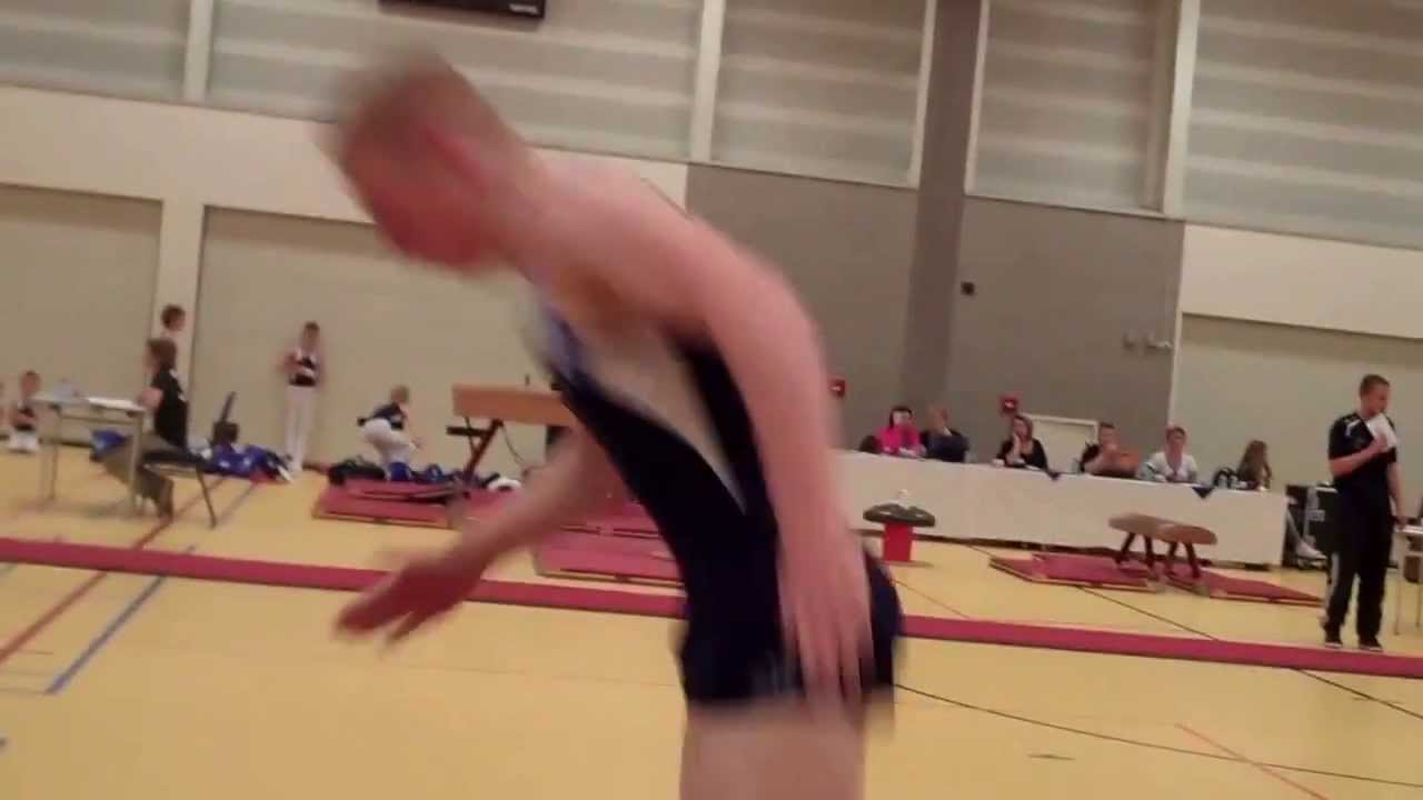 Michel Vos turnen clubkampioenschappen 2013 vloer