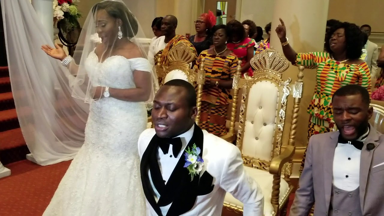 Elder & Mrs. Ackah's wedding. Worship time