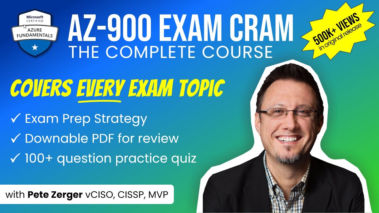 AZ-900 Azure Fundamentals Exam Cram  - Full Course (Good in 2026!)