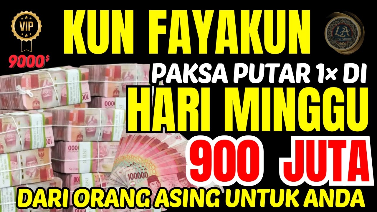 PUTAR 1 KALI MALAM MINGGU !!! DATANGKAN REZEKI TAK DISANGKA SANGKA, DI SENIN BULAN RAMADHAN