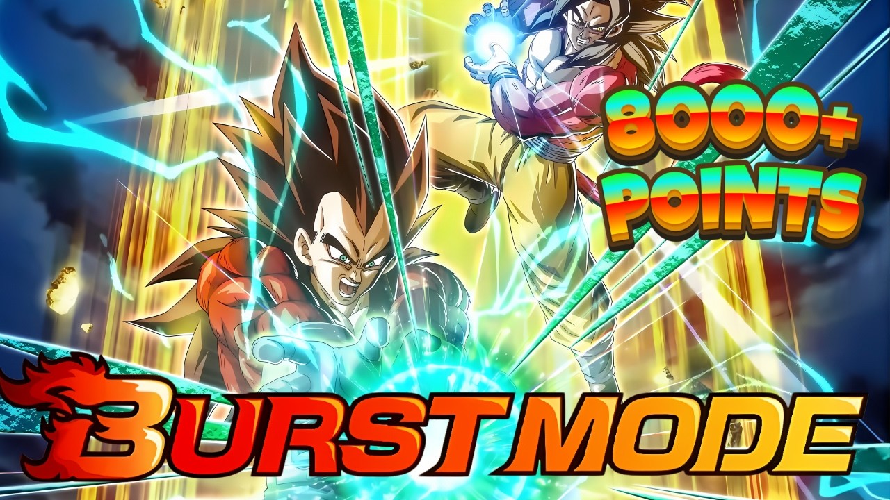 CRIMSON BLAZE OF GLORY! THE INVINCIBLE SAIYAN BURST MODE 8000+ POINTS!! (DBZ: DOKKAN BATTLE)