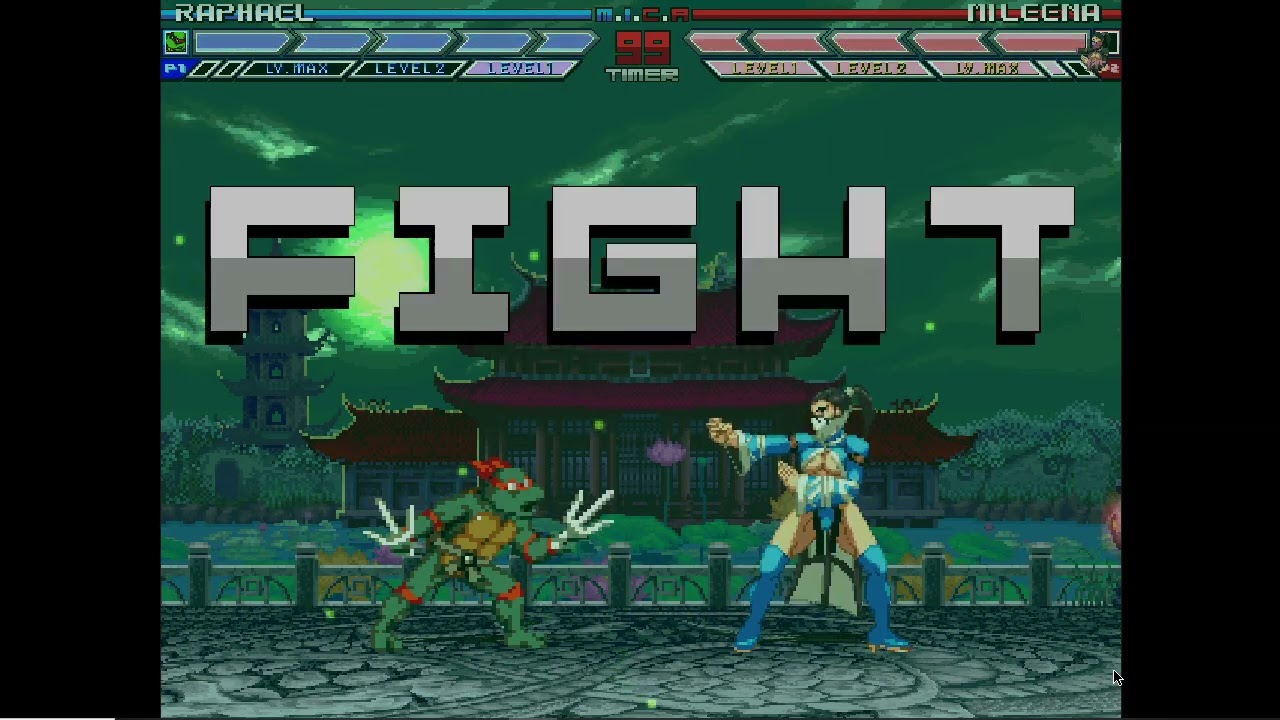 Karane MUGEN Battle #292: Raphael vs Mileena MKD