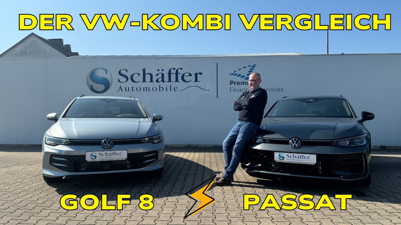 Der VW-Kombi Vergleich - Golf Variant 8 Facelift vs Passat B9